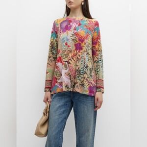 Johnny Was Janie Long Sleeve Tee in Getsu